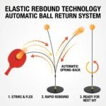 Adult Vision Training Ball Set - Designed for Rapid Eye Movement And Reaction Speed Training, Includes Elastic Stand And Ping Pong Paddle Fitness Training Kit, Ideal for Home Eye Exercise And Relieving Computer Eye Strain, Random Style And Color - Image 3