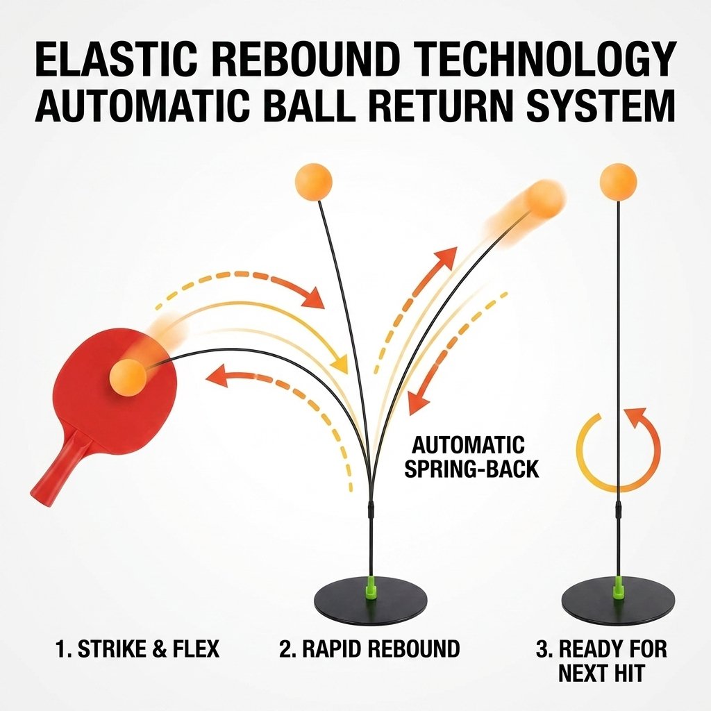 Adult Vision Training Ball Set - Designed for Rapid Eye Movement And Reaction Speed Training, Includes Elastic Stand And Ping Pong Paddle Fitness Training Kit, Ideal for Home Eye Exercise And Relieving Computer Eye Strain, Random Style And Color