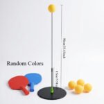 Adult Vision Training Ball Set - Designed for Rapid Eye Movement And Reaction Speed Training, Includes Elastic Stand And Ping Pong Paddle Fitness Training Kit, Ideal for Home Eye Exercise And Relieving Computer Eye Strain, Random Style And Color - Image 5