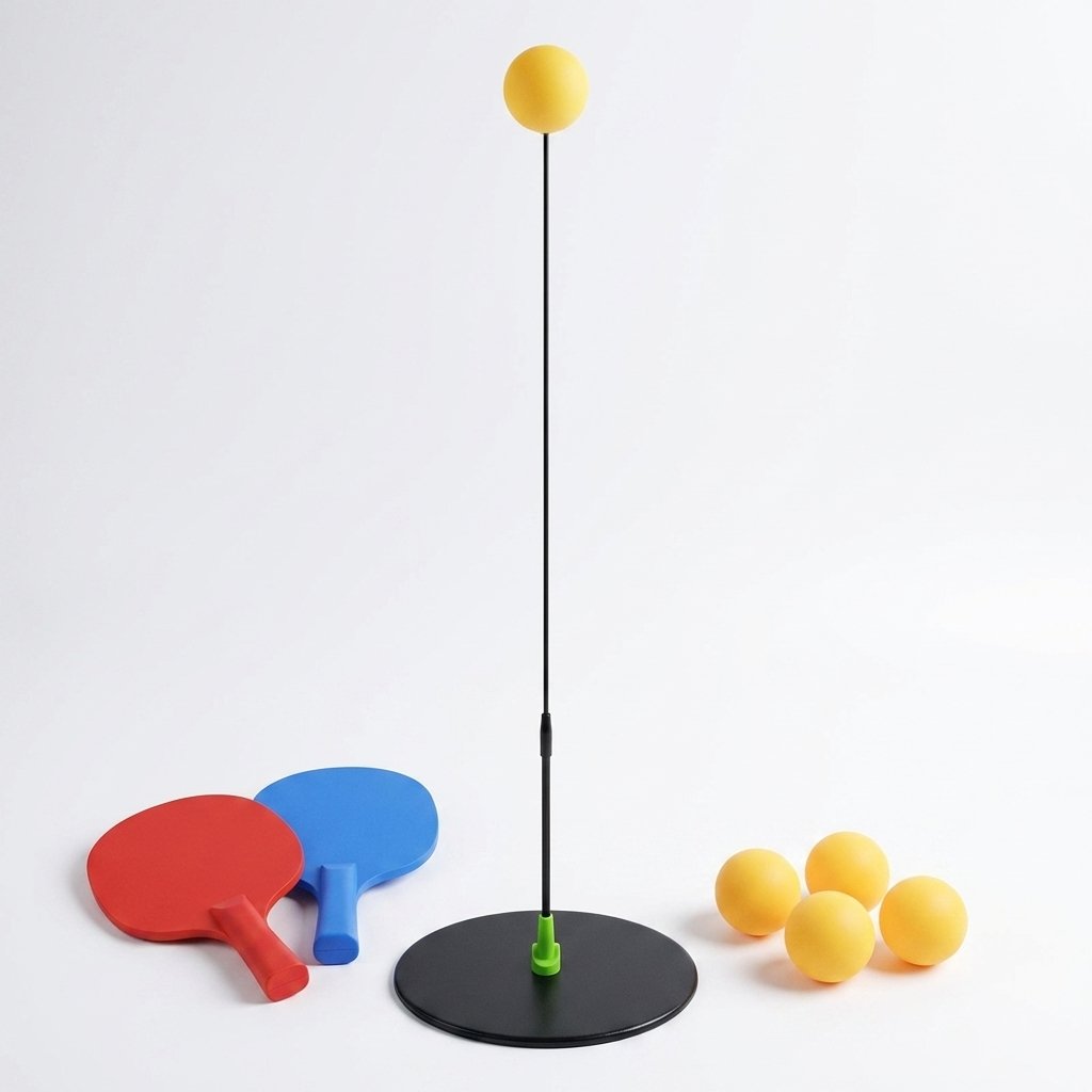 Adult Vision Training Ball Set - Designed for Rapid Eye Movement And Reaction Speed Training, Includes Elastic Stand And Ping Pong Paddle Fitness Training Kit, Ideal for Home Eye Exercise And Relieving Computer Eye Strain, Random Style And Color